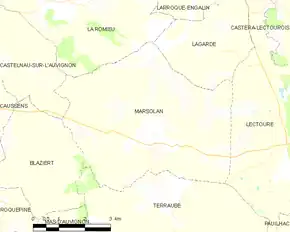 Poziția localității Marsolan