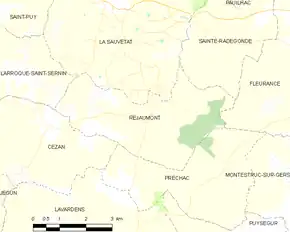 Poziția localității Réjaumont