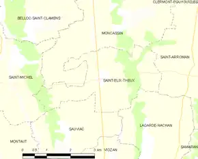Poziția localității Saint-Élix-Theux