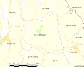 Poziția localității Saint-Georges
