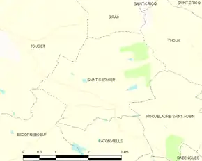 Poziția localității Saint-Germier