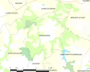 Poziția localității Saint-Griède