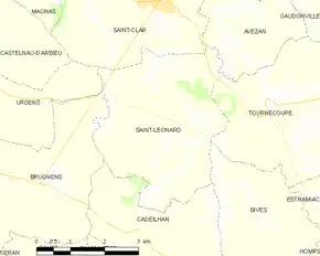 Poziția localității Saint-Léonard