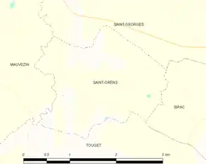 Poziția localității Saint-Orens