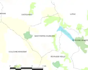 Poziția localității Saint-Pierre-d'Aubézies