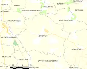 Poziția localității Saint-Puy