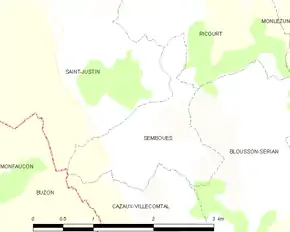 Poziția localității Sembouès