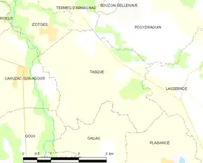 Poziția localității Tasque