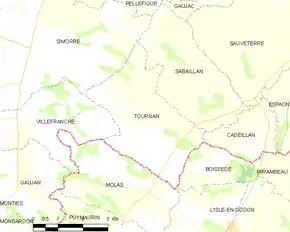 Poziția localității Tournan