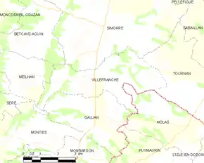 Poziția localității Villefranche