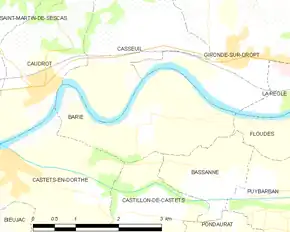 Poziția localității Barie