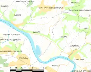 Poziția localității Baurech