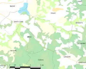 Poziția localității Birac