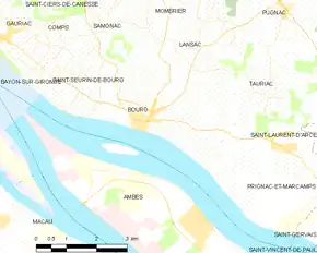 Poziția localității Bourg
