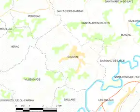 Poziția localității Galgon