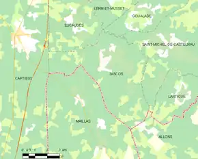 Poziția localității Giscos
