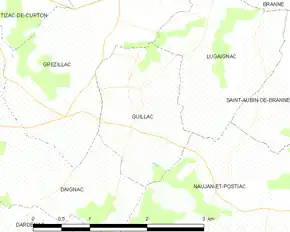 Poziția localității Guillac