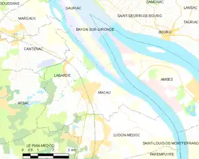 Poziția localității Macau