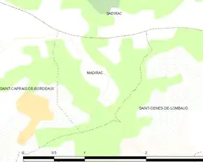 Poziția localității Madirac