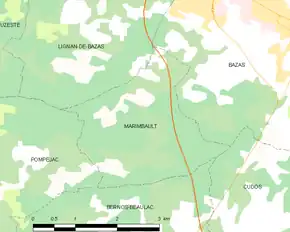 Poziția localității Marimbault