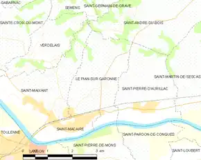 Poziția localității Le Pian-sur-Garonne