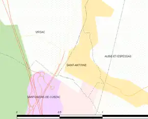 Poziția localității Saint-Antoine