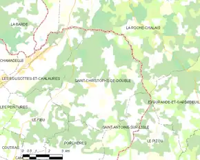 Poziția localității Saint-Christophe-de-Double