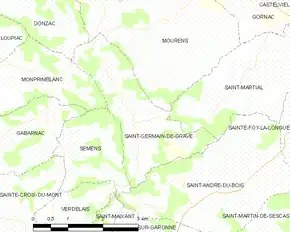 Poziția localității Saint-Germain-de-Grave