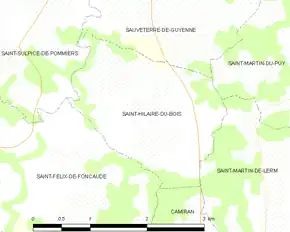 Poziția localității Saint-Hilaire-du-Bois