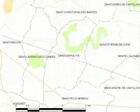 Poziția localității Saint-Hippolyte