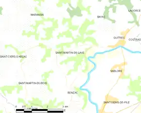 Poziția localității Saint-Martin-de-Laye
