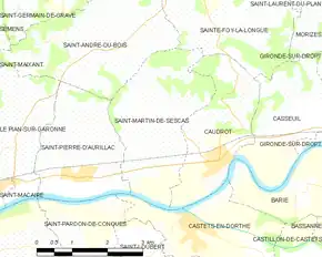 Poziția localității Saint-Martin-de-Sescas