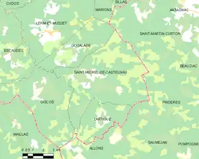 Poziția localității Saint-Michel-de-Castelnau