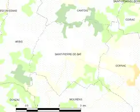 Poziția localității Saint-Pierre-de-Bat