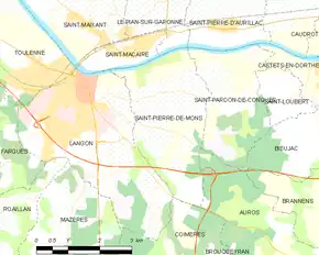 Poziția localității Saint-Pierre-de-Mons