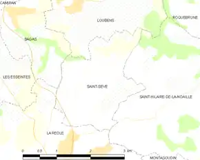 Poziția localității Saint-Sève