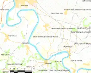 Poziția localității Saint-Sulpice-de-Faleyrens