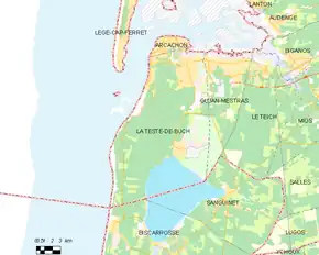 Poziția localității La Teste-de-Buch