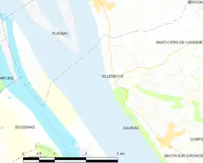 Poziția localității Villeneuve