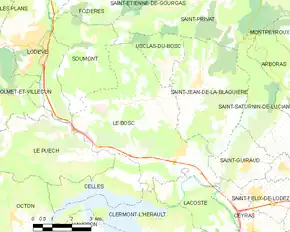Poziția localității Le Bosc
