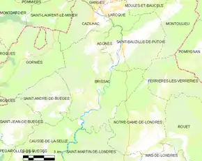 Poziția localității Brissac