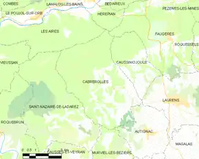 Poziția localității Cabrerolles