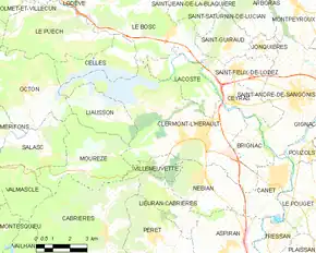 Poziția localității Clermont-l'Hérault
