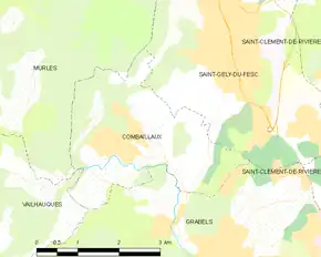 Poziția localității Combaillaux