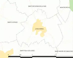 Poziția localității Jonquières