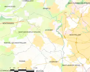 Poziția localității Juvignac