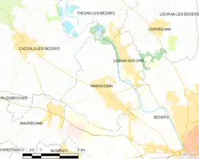 Poziția localității Maraussan