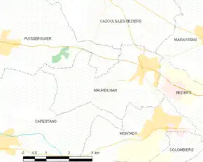 Poziția localității Maureilhan