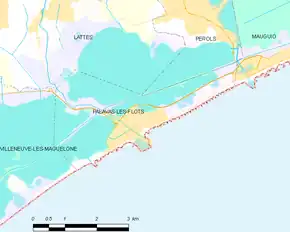 Poziția localității Palavas-les-Flots