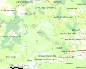 Poziția localității Rosis